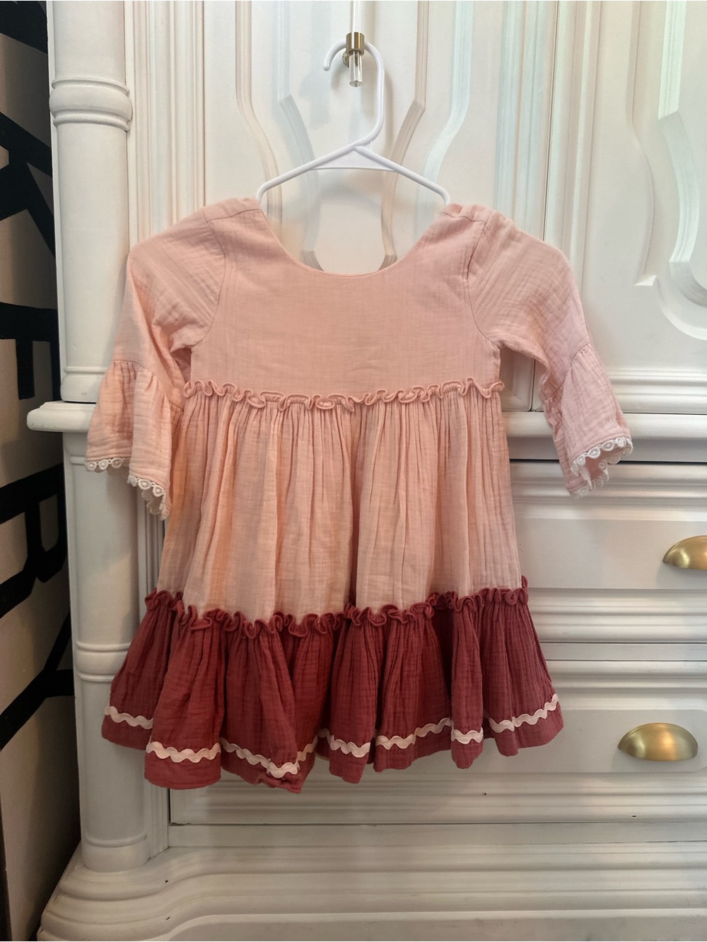 Matilda Jane Soft Blush Pink Girls Dress size 4 EUC